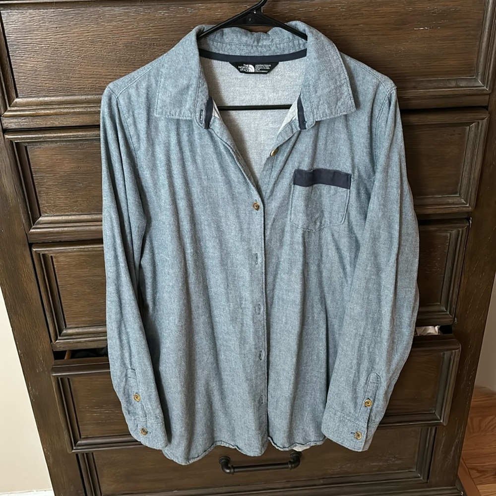North Face button up